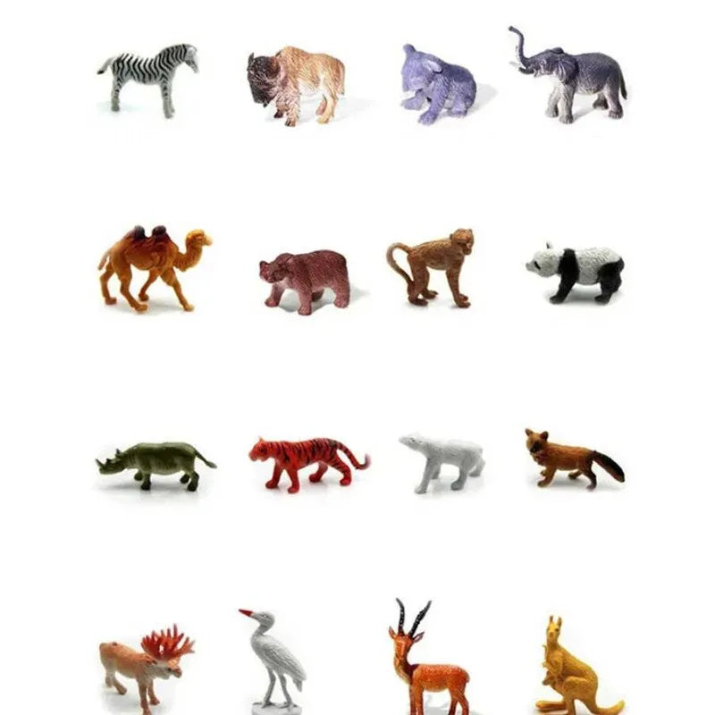 High Quality Rubber Wild Animal Zoo Set