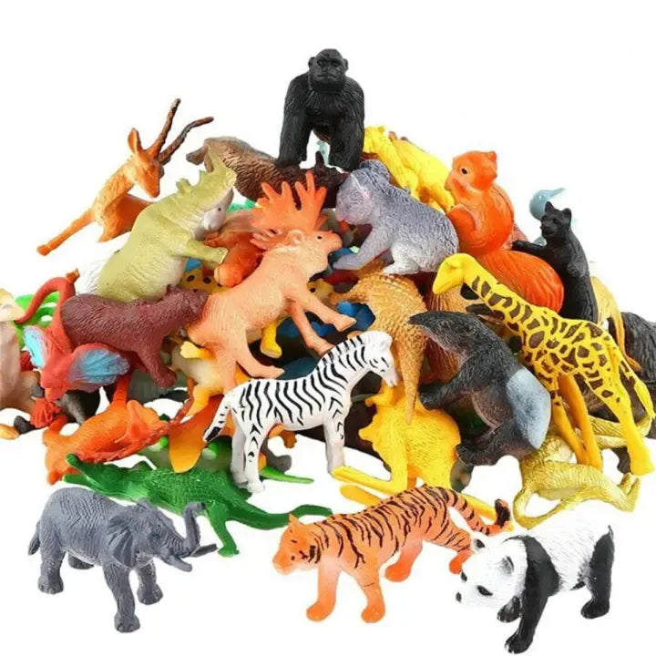 High Quality Rubber Wild Animal Zoo Set