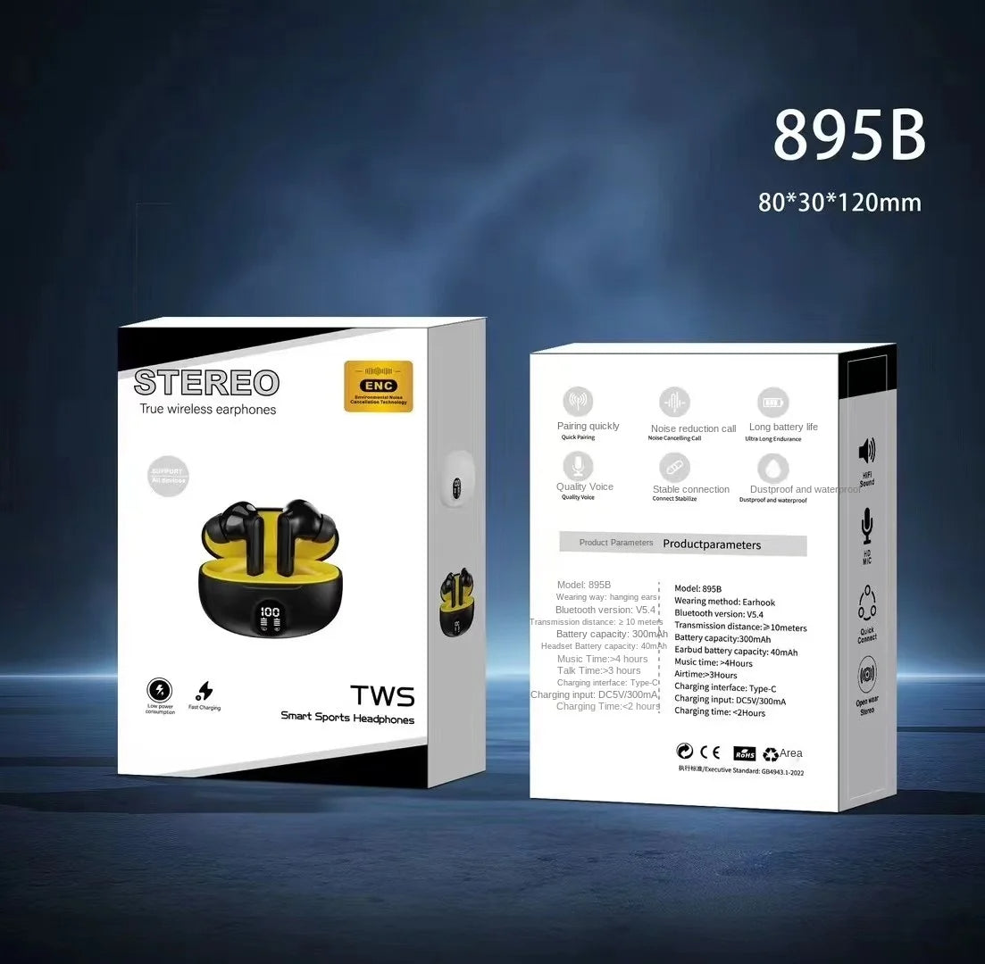 TWS Wireless Earbuds with LED Display