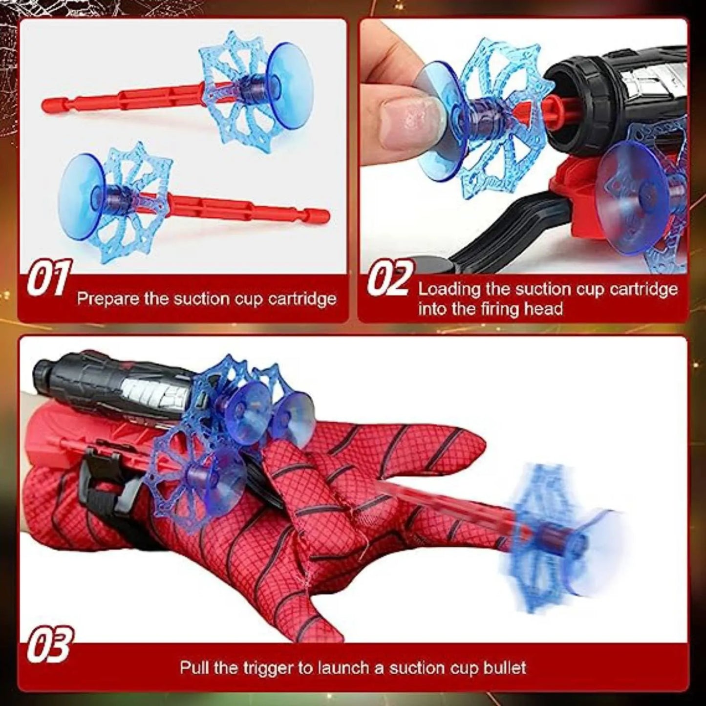 Spiderman Web Gloves
