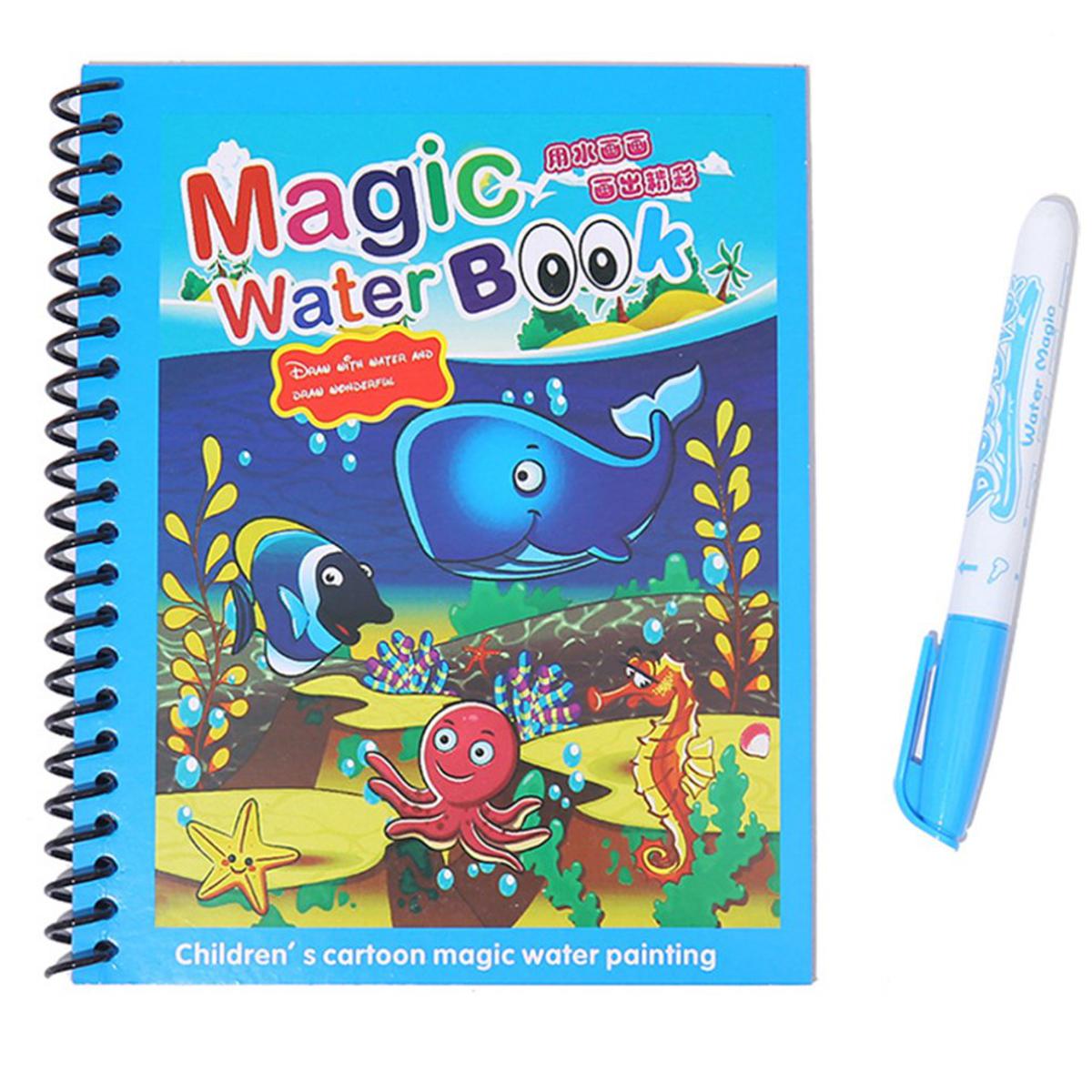 Water Coloring Book Doodle with Magic Pen