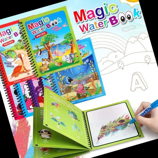 Water Coloring Book Doodle with Magic Pen